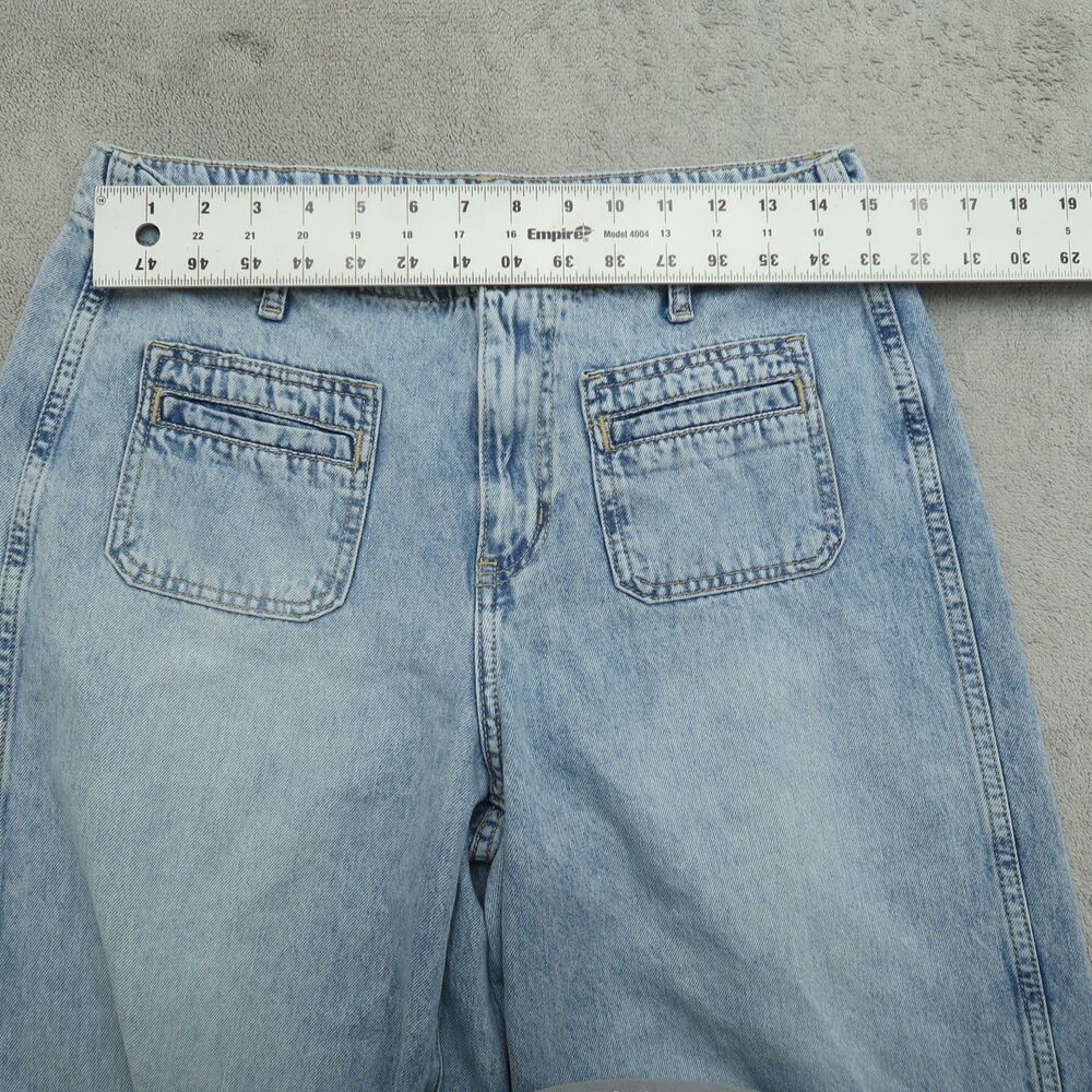 Old Navy Jeans Women's Size 8 High-Rise Baggy Wide-Leg Drapey Denim 28" Inseam - Picture 15 of 16
